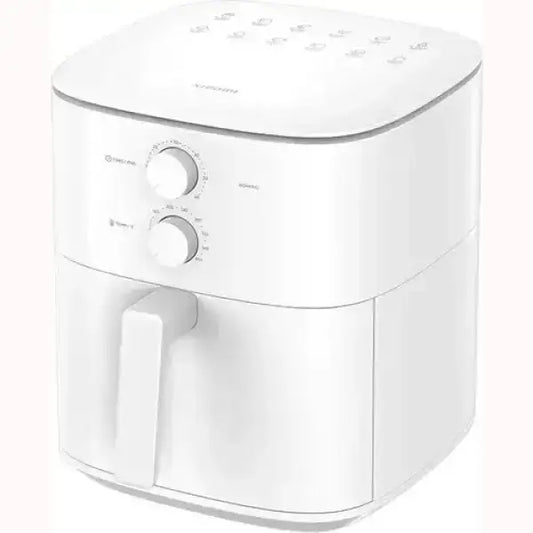 Friggitrice ad Aria Calda Xiaomi bianca con comandi manuali e design compatto per cucina moderna