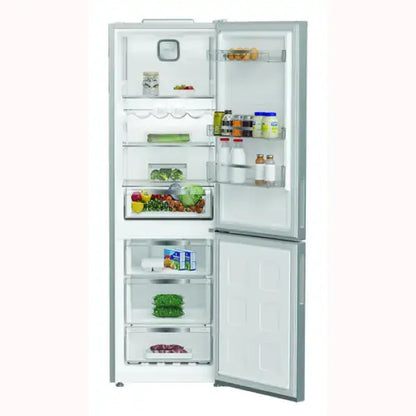 Frigo combinato Hotpoint bianco con doppia porta e ripiani regolabili per conservare alimenti freschi
