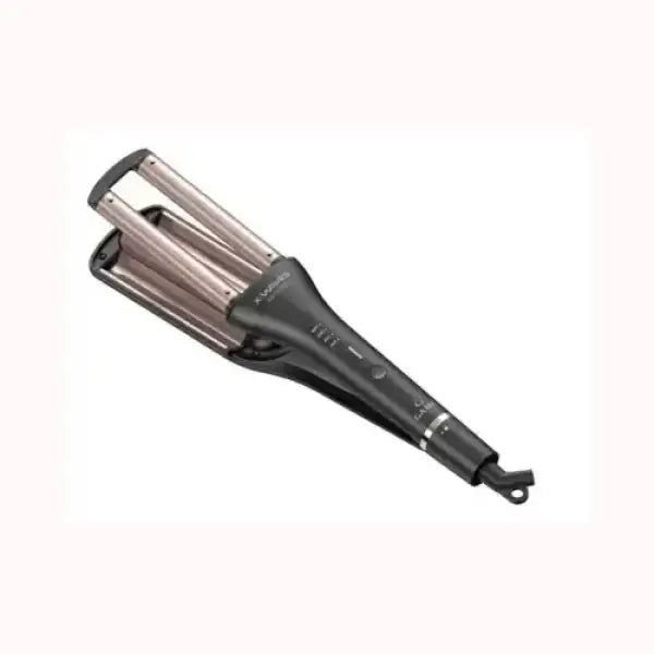 GA.MA X-Waves Keration, ideale per creare Beach Waves, Massima Protezione Cheratina Capelli, Tecnologia Micro Glitt, Anti Crespo. Display LED, Cavo Lungo 3 metri Piastre per capelli