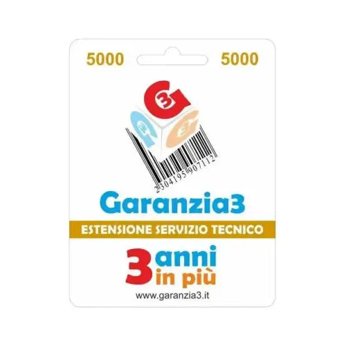 Garanzia3 Estensione di servizio tecnico 3 anni in più con massimale di copertura a 5000 euro - Estensione garanzia - TecnoRoyal