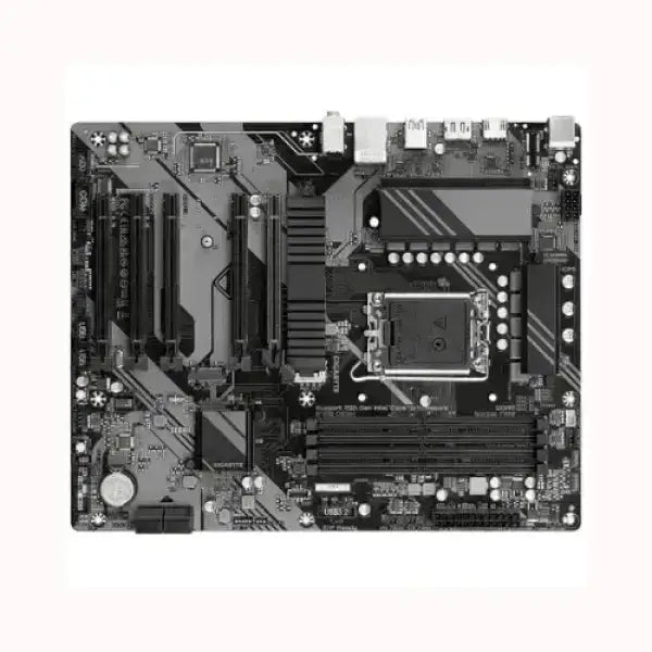 Scheda madre GIGABYTE con socket LGA, slot RAM DDR4 e dissipatore integrato per PC desktop