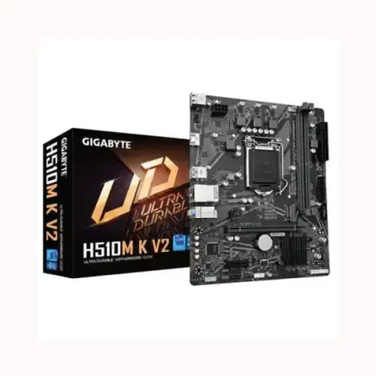 Scheda madre GIGABYTE H510M K V2 con box nero e oro per PC desktop