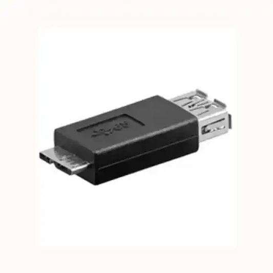 Adaptateur noir Goobay pour connecteur micro USB et USB femelle pour câbles d'ordinateur