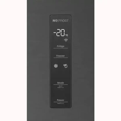 Pannello di controllo digitale nero del frigorifero HISENSE con temperatura a meno 20 gradi e funzione no frost