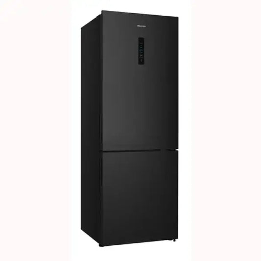 Frigorifero HISENSE nero con doppia porta e pannello touchscreen digitale