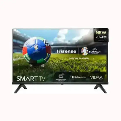 HISENSE TV Smart TV 50 pollici con supporto nero, schermo Euro2024 calcio, Dolby Audio e VIDAA