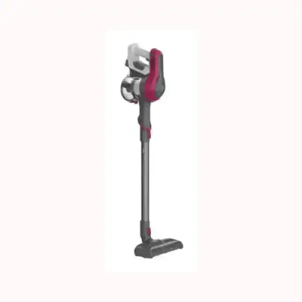 Aspirapolvere Hoover senza fili con design moderno e colore nero e rosso