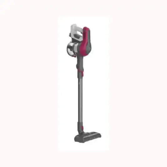 Aspirapolvere Hoover senza fili con design moderno e colore nero e rosso