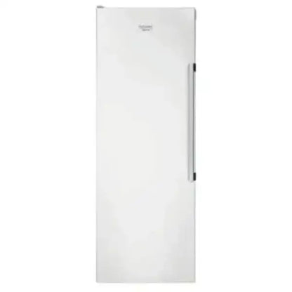 Hotpoint congelatore verticale bianco con porta singola e maniglia laterale alta capacità salvaspazio