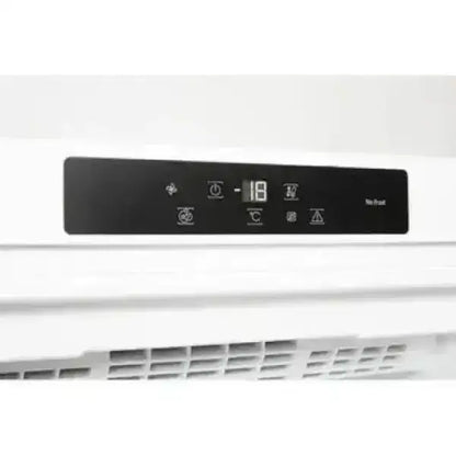 Pannello di controllo digitale di Hotpoint congelatore verticale con display LED bianco
