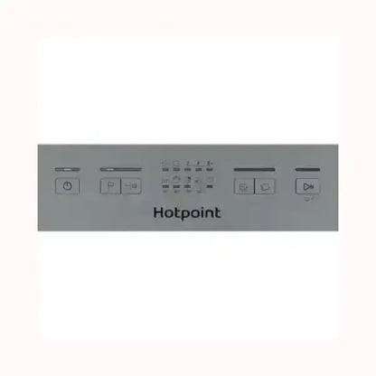 Pannello di controllo della lavastoviglie Hotpoint con pulsanti funzione e display digitale