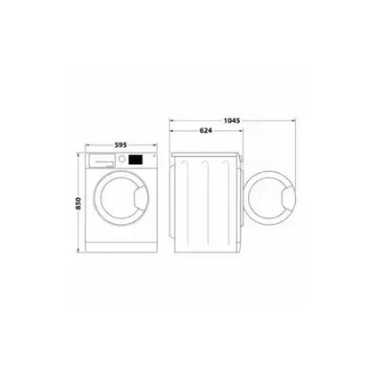 HOTPOINT LAVATRICE 11KG INVERTER VAPORE A 1400GIRI NBT 1146 WSA IT - Lavatrici - TecnoRoyal