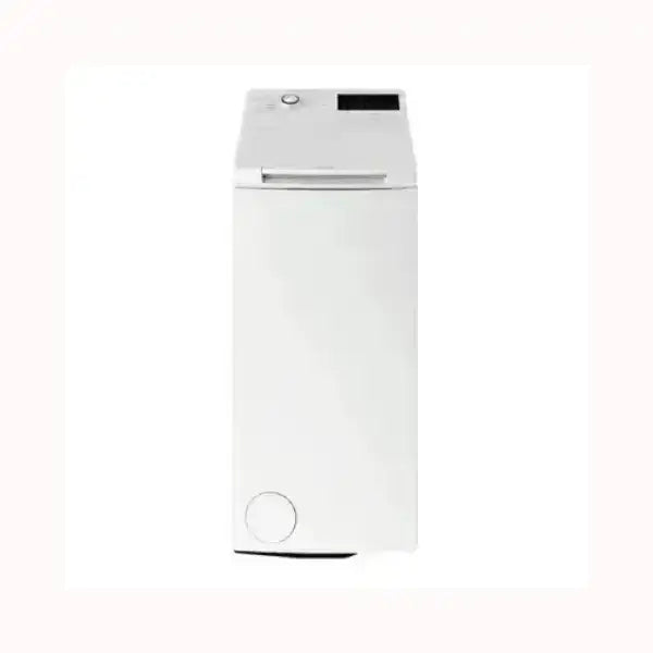 Lavatrice Hotpoint a carica dall'alto bianca con pannello di controllo digitale