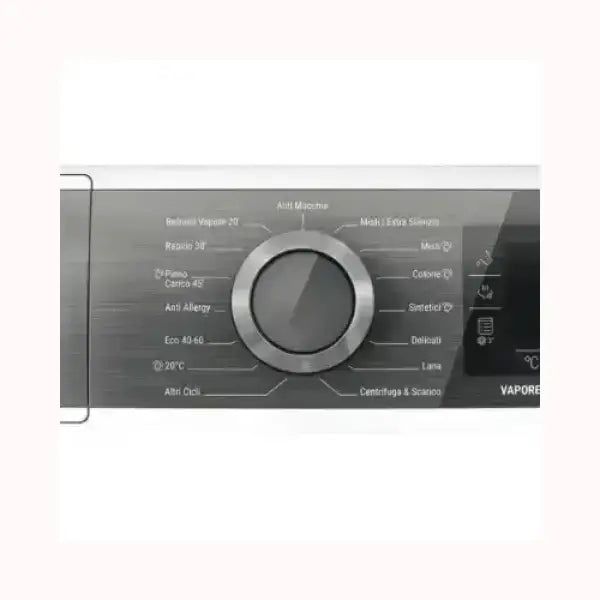 Pannello di controllo lavatrice HOTPOINT con selettore programmi e impostazioni varie