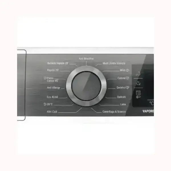 Pannello comandi lavatrice HOTPOINT con selettore programmi e impostazioni temperature