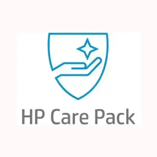 Logo HP CarePack con mano protettiva e stella su sfondo bianco per notebook HP