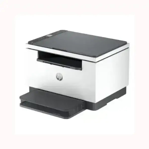 Stampante HP MULTIFUNZIONE bianca e nera compatta con design moderno per ufficio e casa