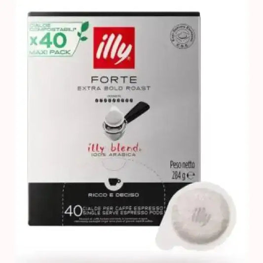 Illy Cialde Tostato Forte confezione da 40 cialde per caffè espresso ricco e deciso