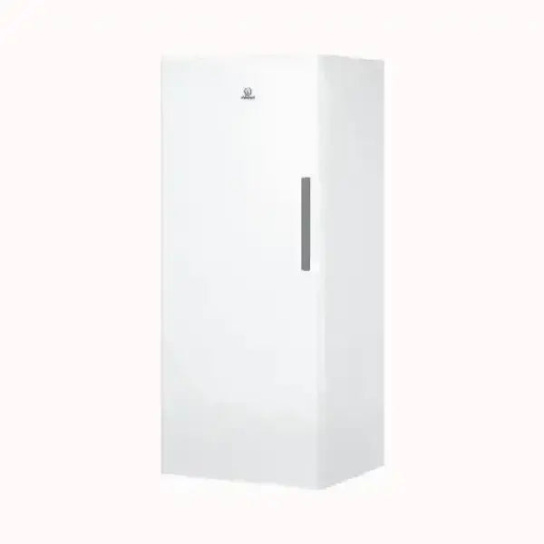 Congelatore verticale bianco INDESIT con maniglia integrata e design compatto per la casa
