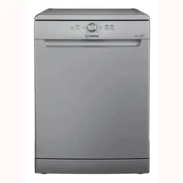 Lavastoviglie INDESIT grigia con comandi frontali e design moderno per uso domestico