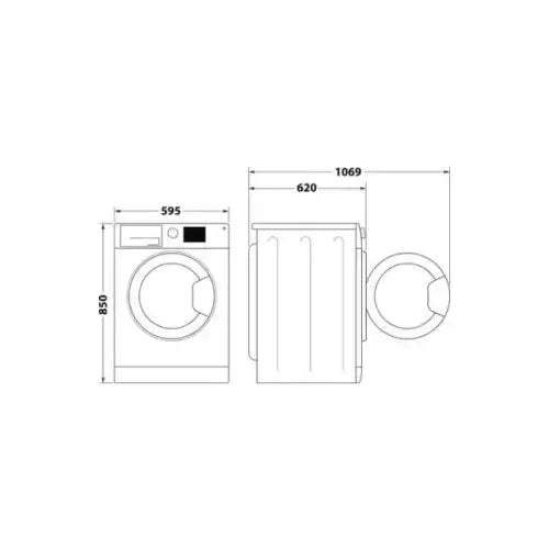 INDESIT LAVATRICE 10KG INVERTERVAPORE A-20 1400GIRI BWE 101498X WKV IT - Lavatrici - TecnoRoyal