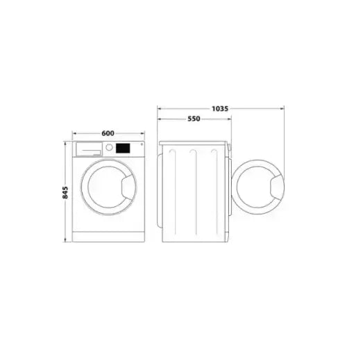 INDESIT LAVATRICE 9KG INVERTER A 1200GIRI VAPORE IM 962 MY TIME IT - Lavatrici - TecnoRoyal