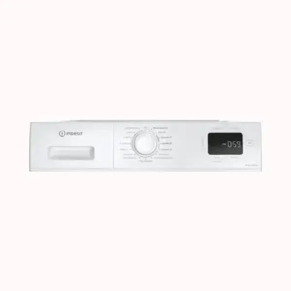 Pannello di controllo lavatrice INDESIT bianco con display digitale e selettore programmi