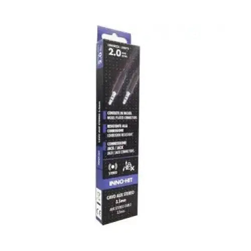 Inno-Hit Cavo Stereo Aux 3.5mm M/M 2m Nero - Accessori TV - TecnoRoyal