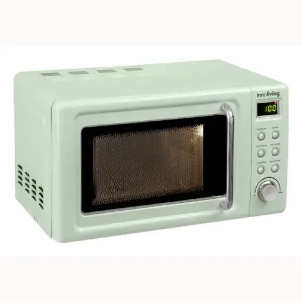 Microonde Innoliving bianco con display digitale e Forno Microonde Grill con manopola e pulsanti