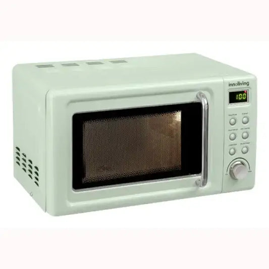 Microonde Innoliving bianco con display digitale e Forno Microonde Grill con manopola e pulsanti