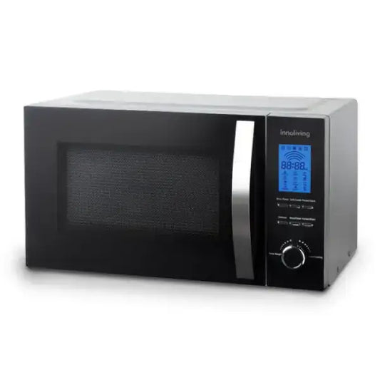 Forno Microonde Grill Innoliving con display digitale e manopola di controllo in nero e acciaio