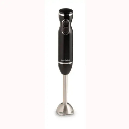 Frullatore ad immersione Innoliving con corpo nero e lama in acciaio inox per uso in cucina