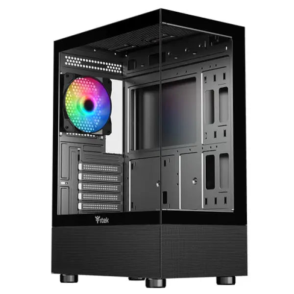 iTEK PC Case Gaming Showbui 33B Middle Tower ARGB Nero/Glass Case