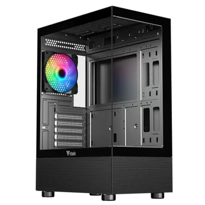 iTEK PC Case Gaming Showbui 33B Middle Tower ARGB Nero/Glass Case