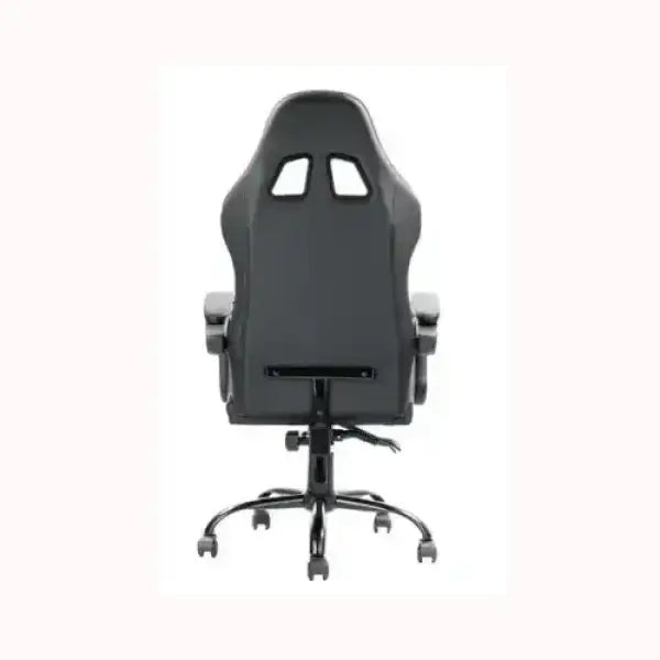 Sedia da ufficio ergonomica ITEK in pelle nera con base girevole e ruote per accessori informatica