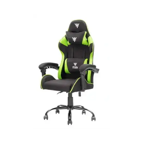 Itek sedia gaming rhombus ff10 doppio cuscino nero/verde itcgff10bg - accessori informatica