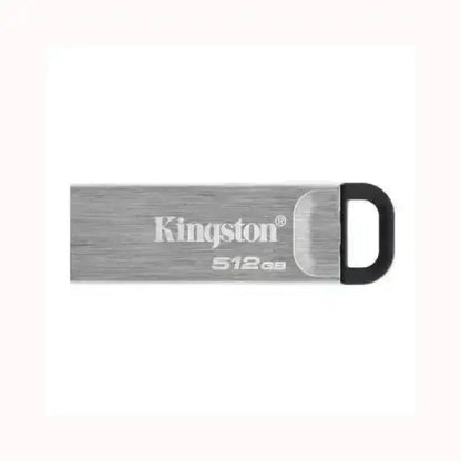 Pendrive KINGSTON da 512GB in metallo con design compatto e attacco per portachiavi