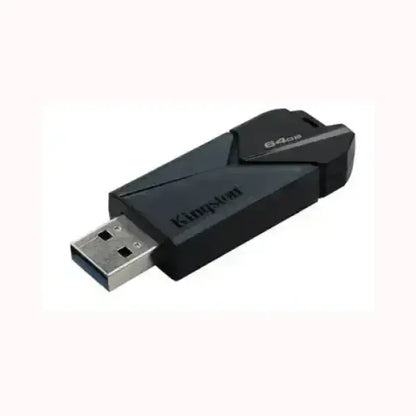 Pendrive KINGSTON nero con capacità da 64GB con design compatto e porta USB standard