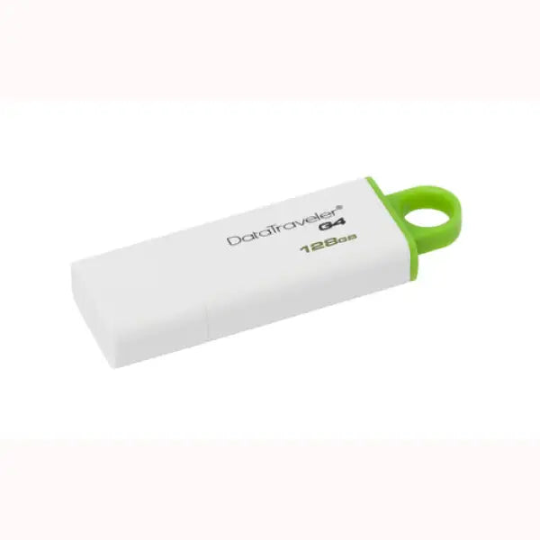 Pendrive KINGSTON DataTraveler G4 128GB bianco con dettagli verdi USB flash drive