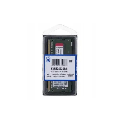 KINGSTON DDR4 SODIMM 8GB 3200MHZ KVR32S22S6/8 CL22 - RAM - TecnoRoyal