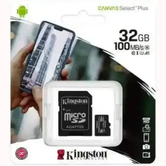 Kingston Micro SD da 32GB con adattatore per espansione memoria smartphone e dispositivi digitali