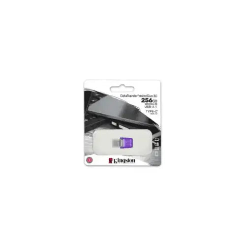 KINGSTON PENDRIVE 256GB MICRODUO OTG TYPE-C/USB DTDUO3CG3/256GB USB3.2 - Pendrive - TecnoRoyal