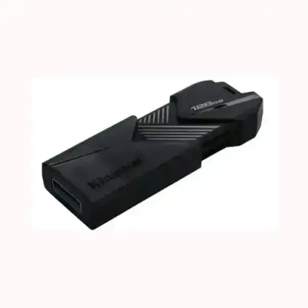 Pendrive KINGSTON USB nera con capacità di 128 GB e design compatto e moderno
