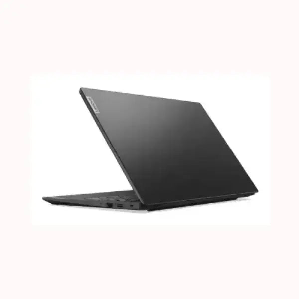 Notebook LENOVO nero con design sottile e dettagli moderni vista posteriore apribile