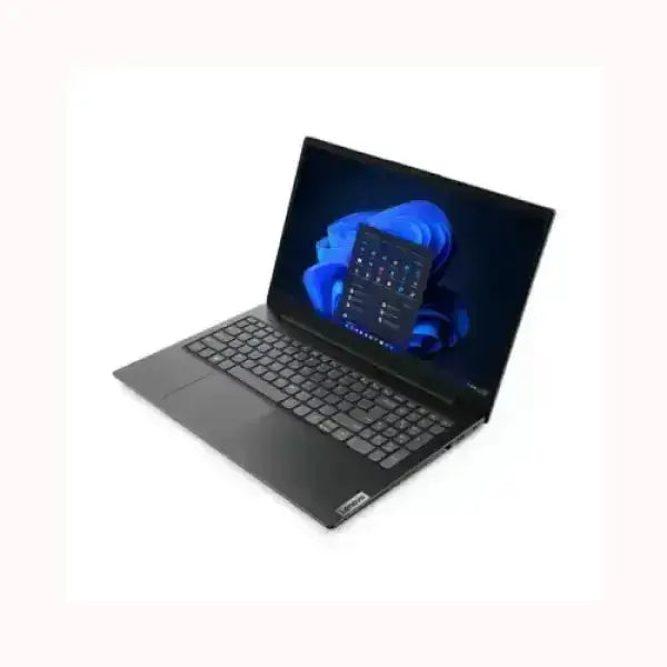 Notebook LENOVO nero con tastiera completa e display acceso con sistema operativo Windows