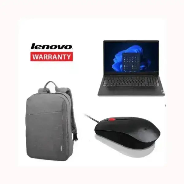 Notebook Lenovo con zaino grigio e mouse nero accessori inclusi garanzia Lenovo