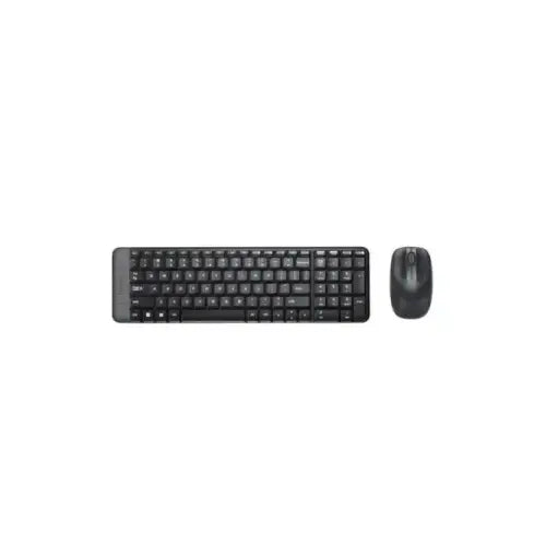 LOGITECH KIT TASTIERA+MOUSE WIRELESS SLIM USB NERO MK220 920-003721 Logitech