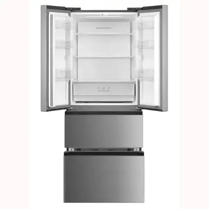 Frigorifero MIDEA a tripla porta in acciaio inox con design moderno e ampio spazio interno