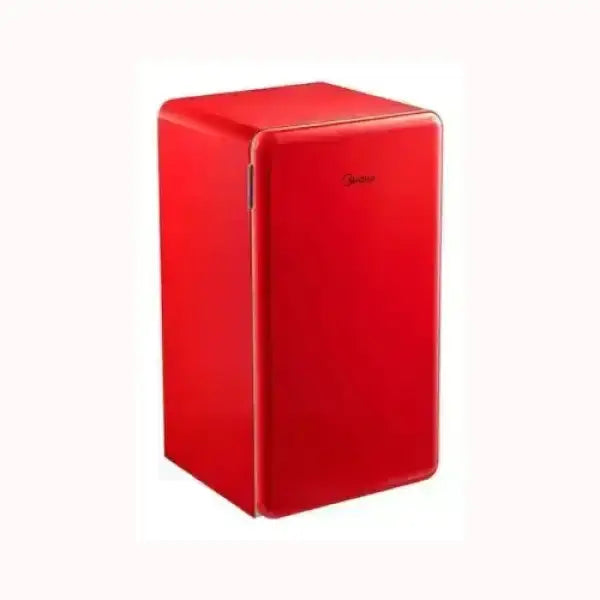 Frigorifero rosso compatto MIDEA con design moderno e finitura liscia