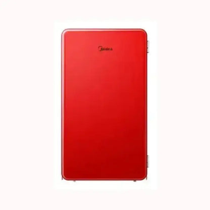 Frigorifero MIDEA rosso con design compatto e moderno per la conservazione efficiente degli alimenti